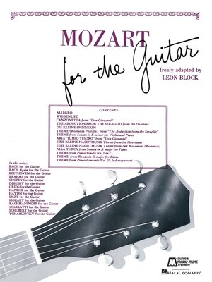 cover image of Mozart for Guitar (Songbook)
